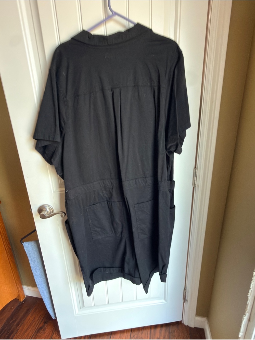 torrid Black Short-Sleeve Jumpsuit Romper
